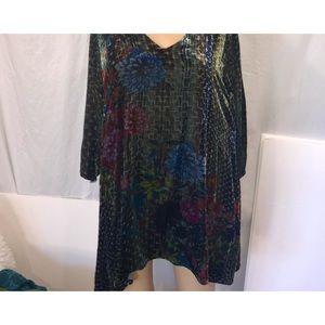 Johnny Was crushed velvet tunic